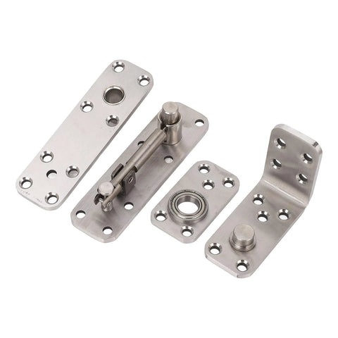 Hidden Door Hinge For Secret Doors And Bookcases Heavy Duty 600LBS Stainless Steel 180 Degree Adjustable Pivot Hinge With Concealed Mount And Screws Smooth Rotation For Hidden Rooms Cabinets And Shelves