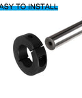 Beefed Up 12mm Bore Split Shaft Collar Set 28mm Outer Diameter 11mm Thick 4 Pack 45 Carbon Steel Locking Collar with Shaft