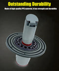 Two Pack Magnetic Drain Plugs With Anti Backflow Valve, Hair Filter, And Silicone Sealing Ring For Drains And Sewers 1.9 To 3.9 Inch