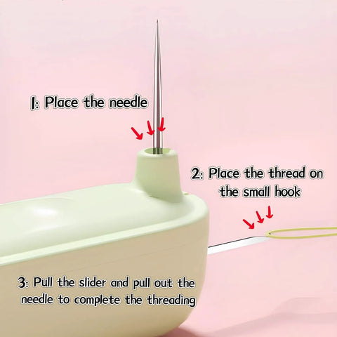 2 In 1 Needle Threader And Seam Ripper Set For Quick Threading Portable And Durable No Fuss Multifunction Sewing Tool demonstration