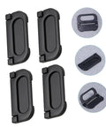 Black Aluminum Flush Pull Ring Handles For Drawers And Cabinets Hidden Door Latch Modern Rustic Farmhouse Style Upgrade