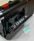 Metal Tape Deck Head Dual Channel Replacement for Cassette Players and Vintage Recorders, Universal Fit, Includes Integrated Support Frame and Button Components, shown mounted