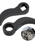2 Pack Pry Bar Wrench Adapter Head for Half Inch Drive Ratchets, alloy steel, with circular drive detail and automotive use.