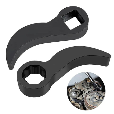 2 Pack Pry Bar Wrench Adapter Head for Half Inch Drive Ratchets, alloy steel, with circular drive detail and automotive use.
