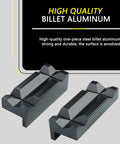 Four Inch Magnetic Vise Jaw Pads Made From Boss Level Billet Aluminum With A Slick Anodized Coating Reversible Drop In Design holds tight jobs securely.