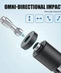 Portable Leeb Hardness Tester Kit With Copper Test Block 7 In 1 HL HV HB HRC HRB HRA HS Omni-Directional Impact Feature