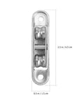 Heavy Duty Nylon Roller Wheels With Double Bearings For Smooth Gliding Sliding Screen Doors Plus Patio Entries Quick Fix Four Pack Replacement Hardware Set, 2.5 in silver roller wheel.