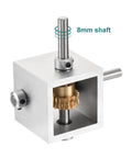 90 Degree Right Angle Worm Gearbox 1 To 20 Reduction Gearbox 1 Module 20 Teeth For Precise Motion And Smooth DIY Control With 8mm Shaft