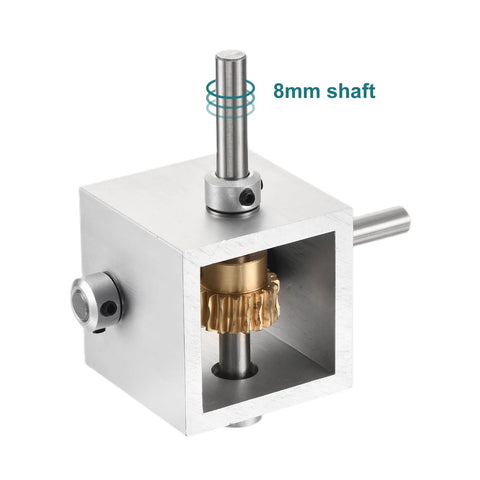 90 Degree Right Angle Worm Gearbox 1 To 20 Reduction Gearbox 1 Module 20 Teeth For Precise Motion And Smooth DIY Control With 8mm Shaft