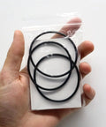 Replacement O Ring For Pool And Spa Filters 59000600 R0792000 Three Pack Fits Pentair FNS Plus Jandy Zodiac CL DEV Series DE Filters Durable EPDM Seal For LeakProof Performance And Easy Install For DIY Pros. three black EPDM o-rings in a hand-held bag
