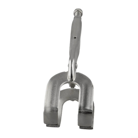 Heavy Duty 9 Inch U Shaped Welding Pliers Steel Clamp With Strong Bite Force Perfect For Mig Tig Welding Riveting And Grinding Adjustable Handle Silver Tool That Grips Hard, front view.