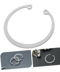 Five Piece Stainless Steel Snap Ring Set C Type Elastic Retaining Clips For Grooved Shafts Internal Circlip Assortment Kit