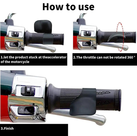 Two Pack Motorcycle Throttle Assist Grip Booster For Longer Rides And No More Tired Fingers Easy On The Thumb Anti Slip Handle Aid Fits 22mm To 28mm Handlebars Built With Durable ABS Material No Slip Grip For All Day Cruising