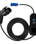 Level 2 Portable EV Charger For Electric Cars, On The Go Adjustable 16A 24A 32A With Type 1 J1772 Plug, Outdoor Ready CEE Outlet
