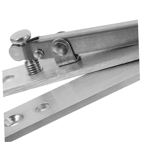 Close-up of stainless steel Hidden Pivot Hinge 1Set Heavy Duty Door Hardware With 180 Degree Rotatable Design for concealed applications