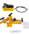 Workhorse Heavy Duty Tire Bead Breaker Kit With 70 MPa Hydraulic Foot Pump And 10000 PSI Capacity 10 Ton Bead Breaker Tool With Air Hose For Farm Equipment Tractors Buses Lawn Mowers And ATVs with pump and manual