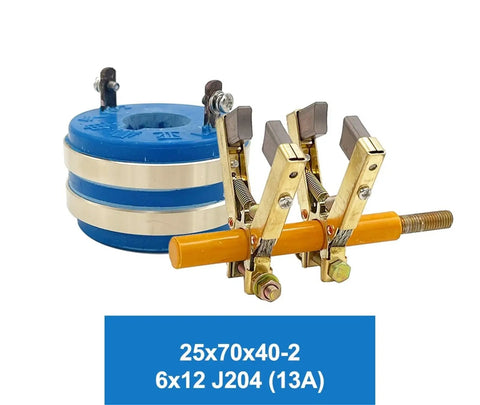 70mm Copper Slip Ring Collector For Machinery Conductive Rotary Connector With Eight Point Five Millimeter Ring Width Fits Carbon Brush Holders