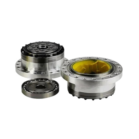 Industrial Grade Slick Precision Harmonic Drive Gear Reducer Rig For Nema17 Nema23 Nema34 Stepper Motors and Robotic Arms, featuring multiple aluminum assemblies.