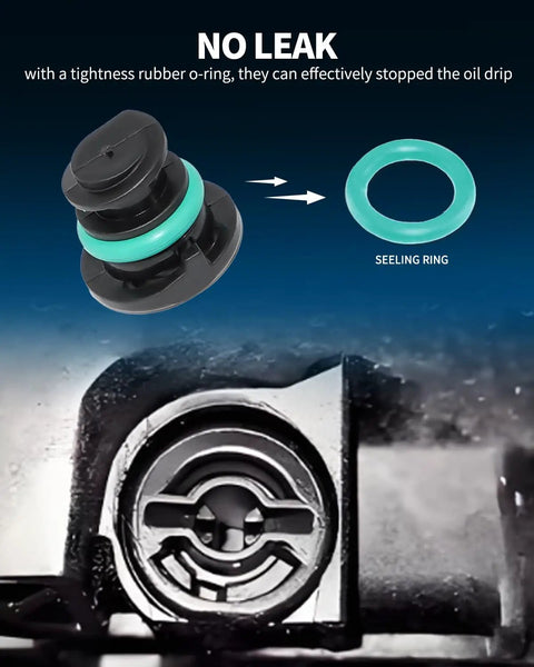 No Leak Oil Drain Plug Set With Removal Tool 6 Pack Compatible With Volkswagen 1.8L 2.0L Petrol Engines And Audi