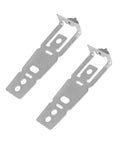 Solid Rock Dishwasher Mounting Brackets 2 Piece No Sweat Heavy Duty Retainer Clips for Quartz Countertops and Under Cabinet Walls.