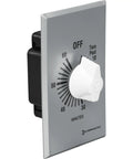60 Minute Old School Spring Wound Countdown Wall Timer No Power Needed In Wall Switch Replacement With Brushed Metal Plate
