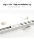 Motorized Smart Electric Curtain Track With Remote App And Voice Control For Alexa Google Home And Apple Home No Cut 89 To 160 Inches Easy Setup No Fuss And Smooth Quiet Operation For Your Windows, adjustable aluminum rail