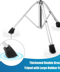 Rock Solid Electronic Mounting Stand With Plate For Drum Pads And Modules Heavy Duty Double Braced Rig with anti-slip feet