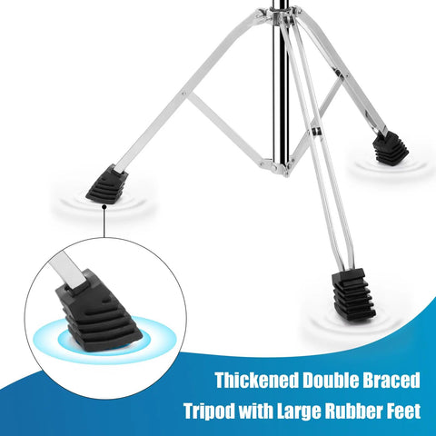 Rock Solid Electronic Mounting Stand With Plate For Drum Pads And Modules Heavy Duty Double Braced Rig with anti-slip feet