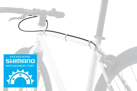 Universal Brake Cable Set For Mountain And Road Bikes With Stainless Steel Inner Wires installed on bike frame