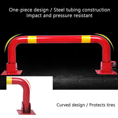 Heavy Duty Steel Machine Guard Rail With U Shaped Guardrail Anti Collision Bar For Garage Walls And Cars Protection