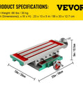 Heavy Duty Milling Working Table For Milling And Drilling Machines Cross Table With 23 By 13 Inch Footprint 2 Axis 4 Way Move