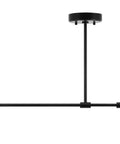Two Light Globe Semi Flush Ceiling Light In Matte Black With White Glass Shades Dope Modern Close To Ceiling Fixture For Bedroom And Living Space Mid Century Inspired Design Sleek Contemporary Ceiling Mount Light