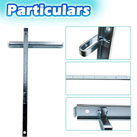 Heavy Duty Rip Fence Kit For Circular Saw Guide Replacement With Two Thumb Screws precise measurements and sturdy build