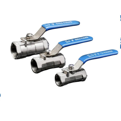 Bulletproof Stainless Steel Ball Valve With Slick Female Threaded Plumbing Connector For Faucets And Water Pipes 1 Inch heavy duty fittings.