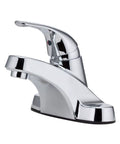 LJ142800C Pfirst Series Single Control Centerset Bathroom Faucet with polished chrome finish, sleek deck mount design