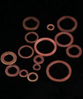 Really Legit 150 Piece Metric Copper Flat Washers Assortment Kit With Storage Box High Electrical Conductivity Grounding Busbars For Mechanic Trades And Electronics Projects Solid Metal Gasket Bundle Deal, assorted copper washers