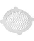 Saluaqui 50pcs Mesh Shower Drain Stickers 12cm Hair Catcher with fine mesh design for trapping hair and debris.