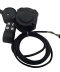 Black Knuckle Throttle LCD Display Dashboard For 36V-72V Electric Scooters with wiring plug, compatible with DAMAO MA01