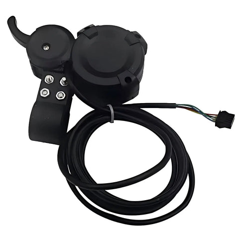 Black Knuckle Throttle LCD Display Dashboard For 36V-72V Electric Scooters with wiring plug, compatible with DAMAO MA01