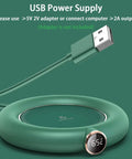 Keep Your Daily Brew Piping Hot On This Stylish Electric Coffee Mug Warmer USB Power Supply with temperature display.