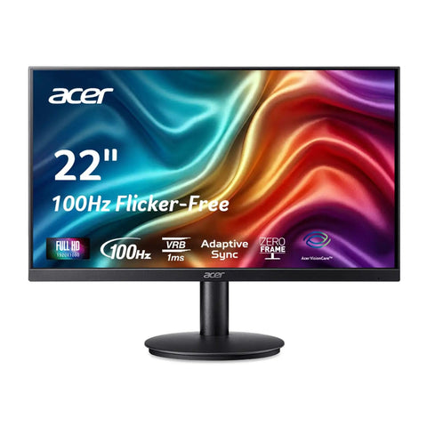 21.5 Inch Full HD Monitor With 100Hz Refresh Rate 1ms VRB Response Adaptive Sync FreeSync Compatible Crisp sRGB 99 Percent Color