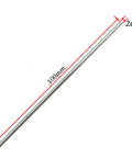 Close-up of a 100mm long, 2mm diameter STEM shaft from 300 Pcs Toy Wheels And 150 Pcs STEM Shafts For DIY RC Cars Boats And Helis Build