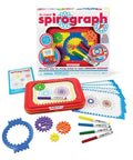 Jumbo Spiral Gear Art Kit for Kids 3 And Up with gears, markers, and paper inside box and storage tray