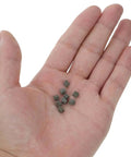 Hand holding Triangle Polishing Abrasive Media 4mm 500g for Tumbling Machines Jewelry Buffing and Rock Tumbling Polishers