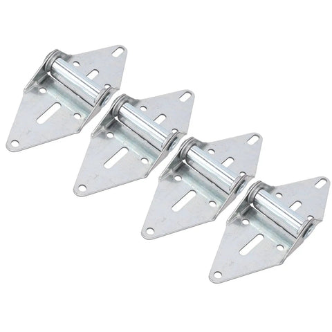 Heavy Duty Garage Door Hinges 4 Pack Size 1 Steel Galvanized For Light Commercial And Residential Use Durable Construction For Years Of Smooth Operation Easy Install With Included Hardware And Rust Resistant Coating, 4 galvanized hinges
