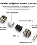 Detailed analysis of Cable Gland NPT1 Half Inch Nickel Plated Brass Waterproof Glands IP68 Adjustable Connector components