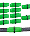 Expandable Garden Hose Repair Kit With Plastic Connectors 10 Pack Quick Fix For Damaged Hoses Includes Male And Female Connectors 
