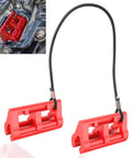 Red Hydraulic Steering Lock For Outboard Motors, Secure Tow Ready Transom Saver That Prevents Sway, Fits Most Steering Cylinders