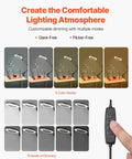Magnetic Helping Hands Soldering Station 2 In 1 With 3X LED Magnifying Lamp dimming control and lighting modes shown
