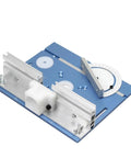 Top Shelf Aluminum Router Table Insert Plate Featuring Crisp Measurement Scale Heavy Duty Woodworking Trimming with adjustable guides.